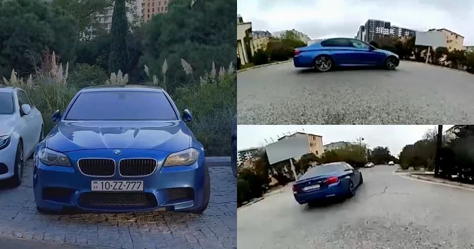 Sağdan gələn maşını saymayıb yolayrıcında təhlükə yaratdı 10 ZZ 777 VİDEO