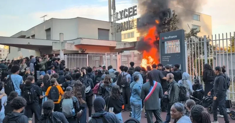 С начала протестов старшеклассников в Париже арестованы свыше 1 200 человек