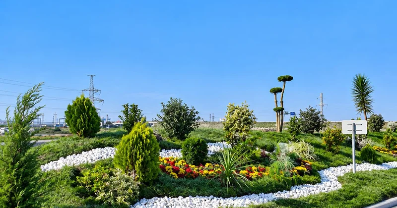 Sumqayıtda genişmiqyaslı abadlıq və yaşıllaşdırma işləri aparılır Fotolar