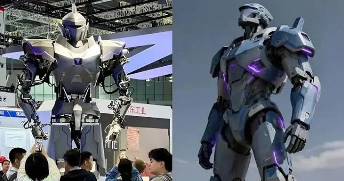 39 hidravlik birləşmə: Çin 500 kq a qədər yük qaldıra bilən 4 metrlik Neo1 robotunu təqdim etdi.