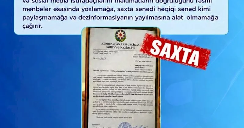 Hicaba dair qadağanın olduğu məktub saxtadır Rəsmi