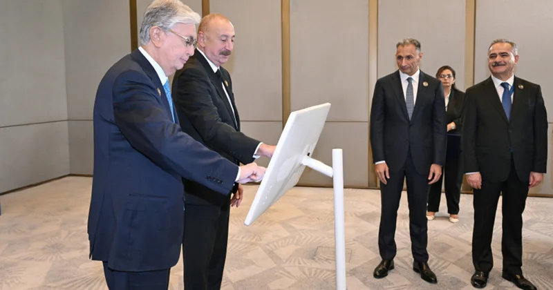 Trans Xəzər Fiber Optik Kabel Xəttinin onlayn formatda açılışından Video