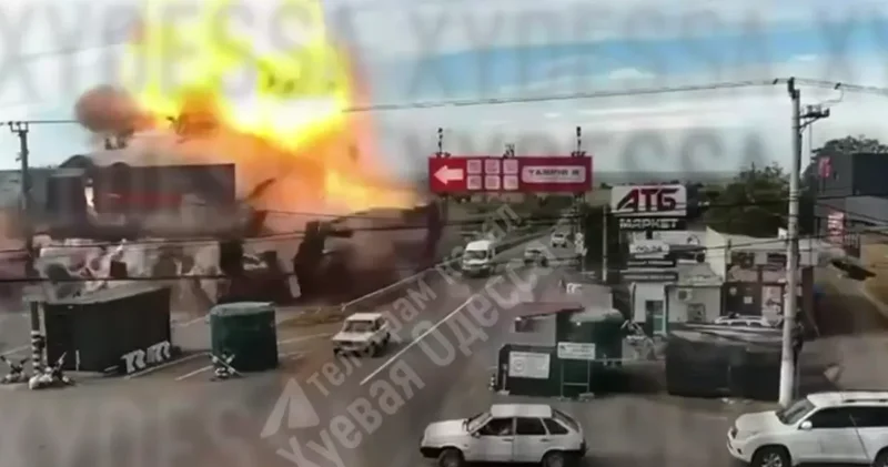 Момент удара по Таврия В ВИДЕО