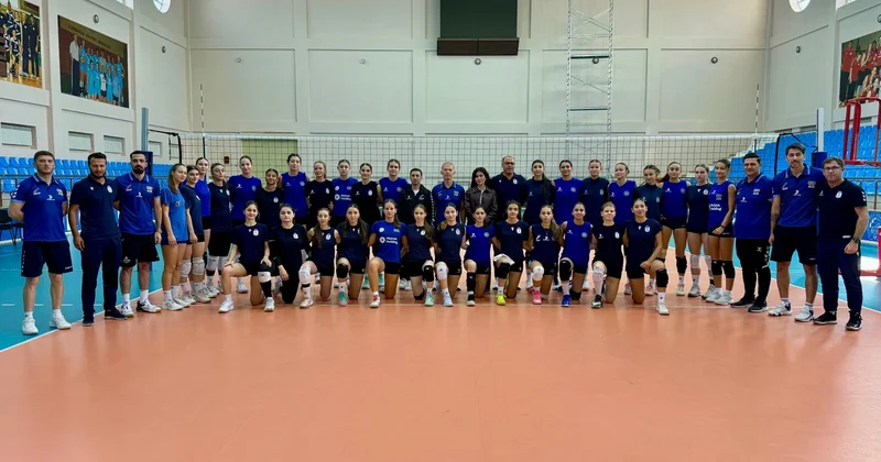 Azərbaycanın voleybolçu qızları Qubada yoxlama oyununda qalib gəlib