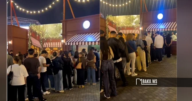 Bakı bulvarında diqqətçəkən MƏNZƏRƏ