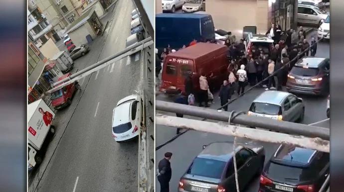 Bakıda azyaşlını maşın vurdu; ərazidə keçid problemi var FOTO VİDEO