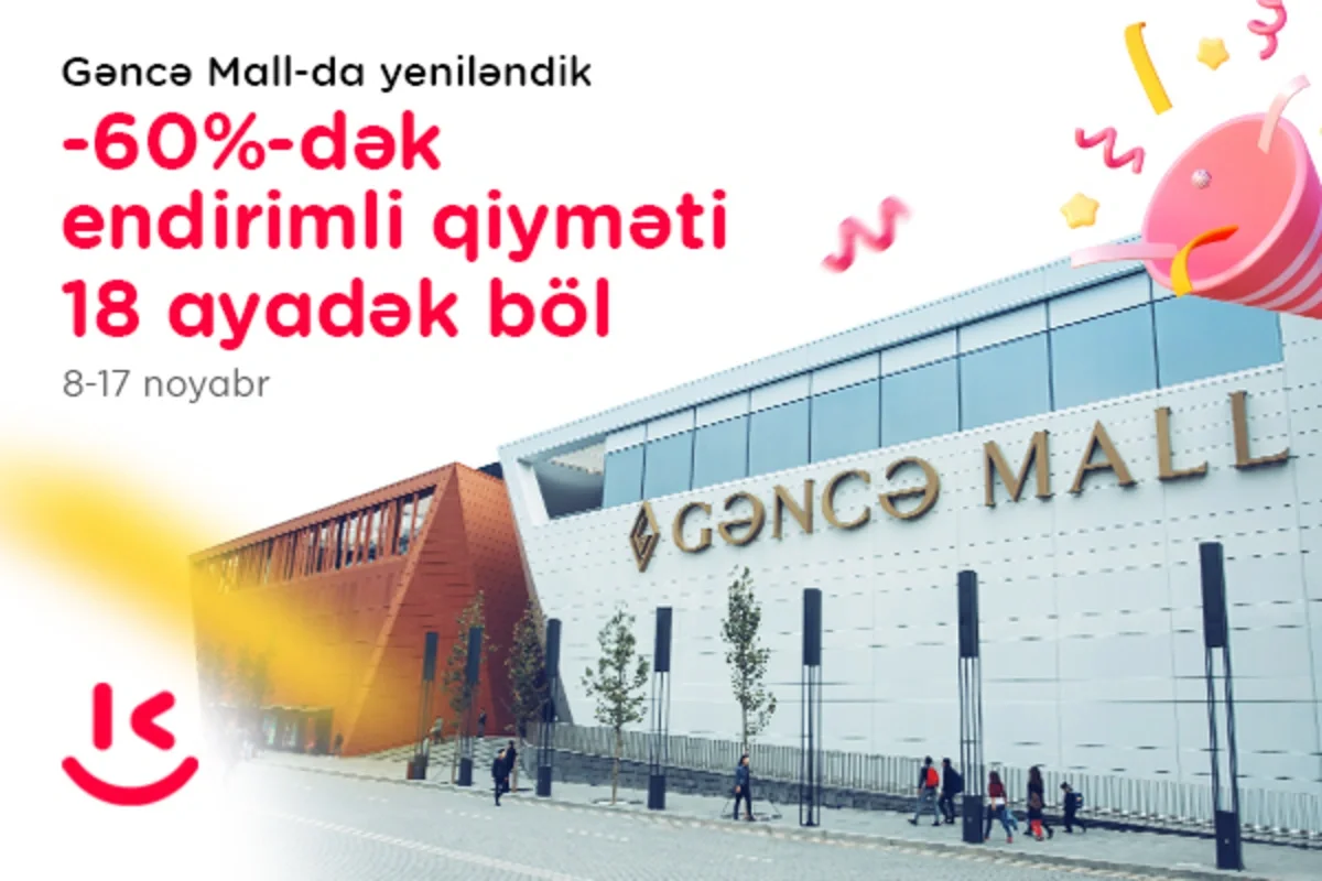 Kontaktın Gəncə Mall mağazası indi yeni üslubda xidmətinizdə: Açılışa özəl 60%dək endirimlər