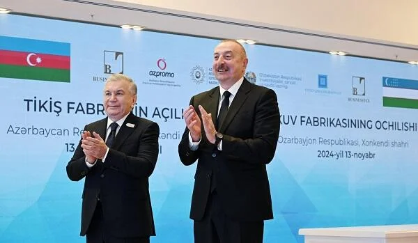 Əliyev Mirziyayevlə görüşdü: Xankəndidə fabrik açıldı Foto