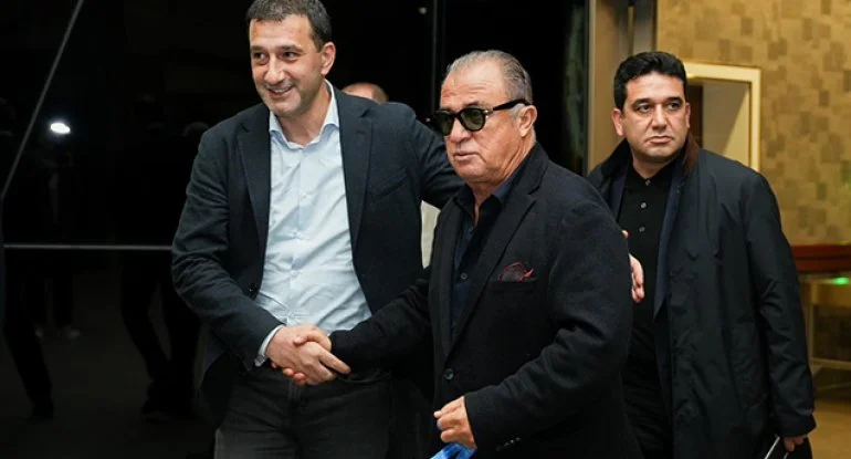 Fatih Terim Bakıya gəldi Foto