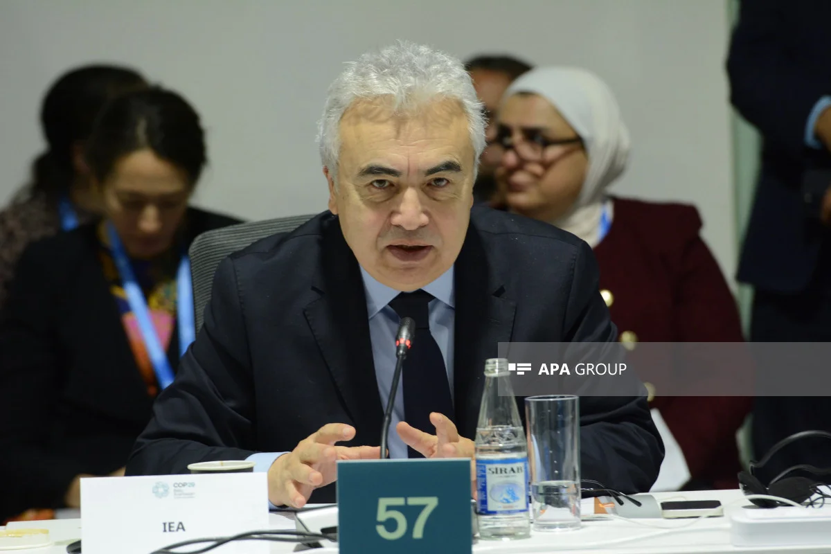 Fatih Birol: 2030cu ilədək qlobal enerji tutumu 2,7 dəfə artacaq