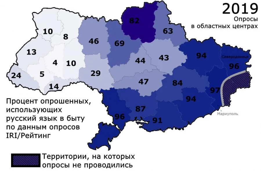 525ci qəzet Hər 10 ukraynalıdan 4ü rus dilində ünsiyyət qurur