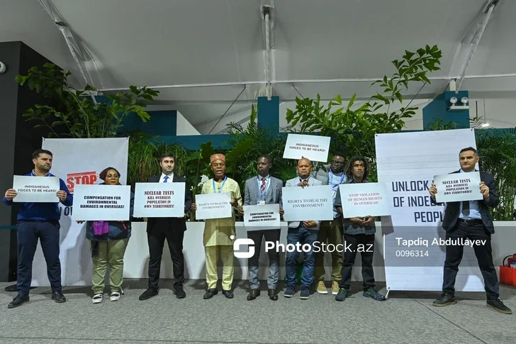 На COP29 прошла акция протеста против нарушений прав человека на колонизированных территориях Новости Азербайджана