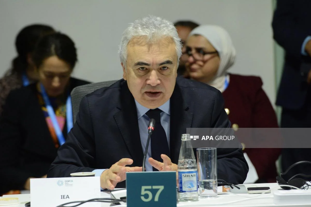 Fatih Birol: 2030cu ilə qədər qlobal enerji tutumu 2,7 dəfə artacaq