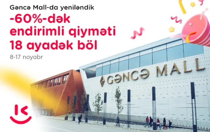 “Kontakt”ın “Gəncə Mall” mağazası indi yepyeni üslubda xidmətinizdə Açılışa özəl 60%dək endirimlər