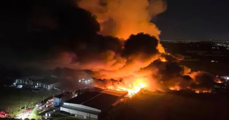 Мощный взрыв в промпарке в Аргентине