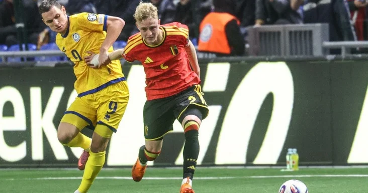 Qazaxıstanla Belçikanın oyunu bərabərliklə qurtarıb VİDEO