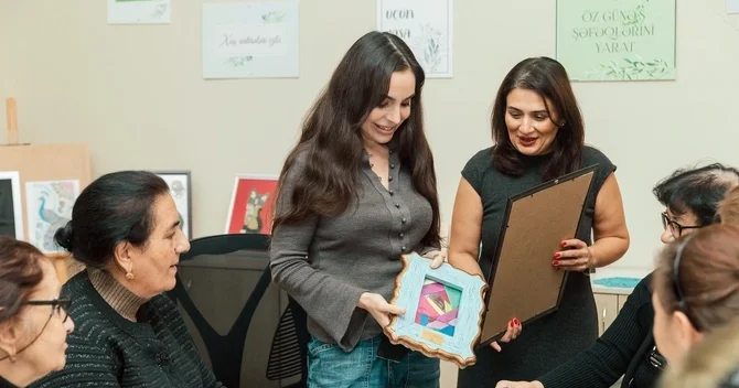 Leyla Əliyeva Mingəçevirdəki Yaşa mərkəzindən paylaşım edib