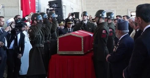 Qəzada şəhid olan polkovnik dəfn edildi