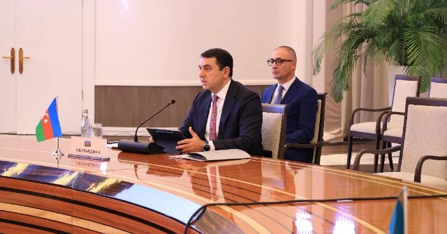 Adil Kərimli Daşkənddə Nazirlər Konfransında çıxış edib FOTOLAR