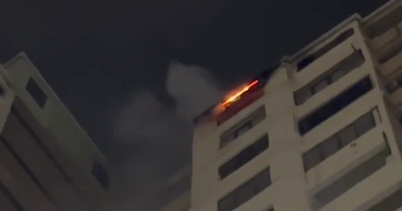 Bakıda yanğın oldu VİDEO