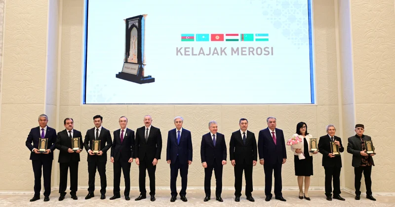 Prezident İlham Əliyev Daşkənddə Gələcəyin İrsi Beynəlxalq Mükafatının təqdimat mərasimində iştirak edib