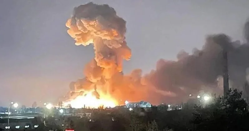 Polis bölməsində dəhşətli partlayış: Ölənlər var