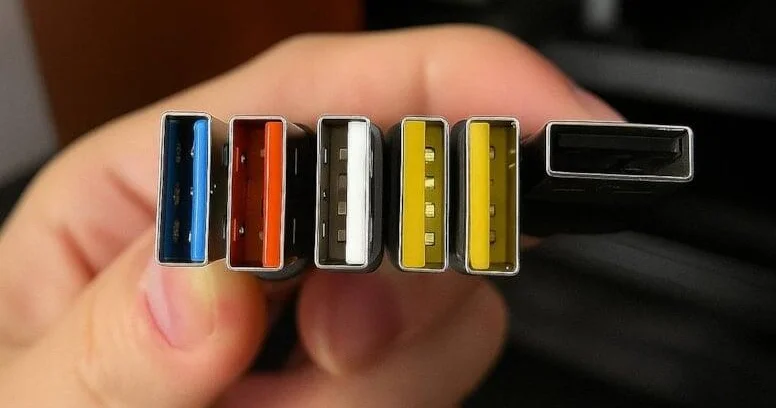 USB kabellərində hər rəng ayrı funksiyanı göstərirmiş