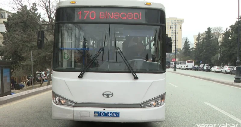 Sərnişinlər 170 nömrəli marşrutun fəaliyyətindən narazıdırlar VİDEO