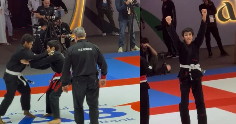 Elman Nəsirovun oğlu rəqibinə belə FƏNDƏ SALDI 7 saniyəlik qələbə REKORDUNUN VİDEOSU