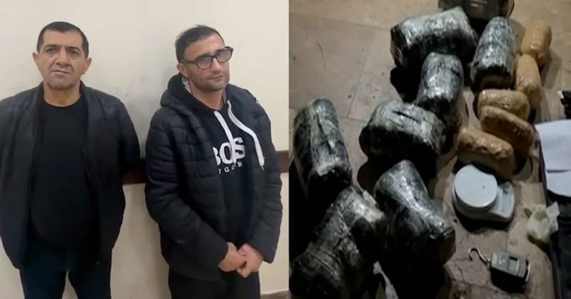 Bakıda sərnişindaşıma adı ilə narkokuryerlik edənlər tutuldu VİDEO