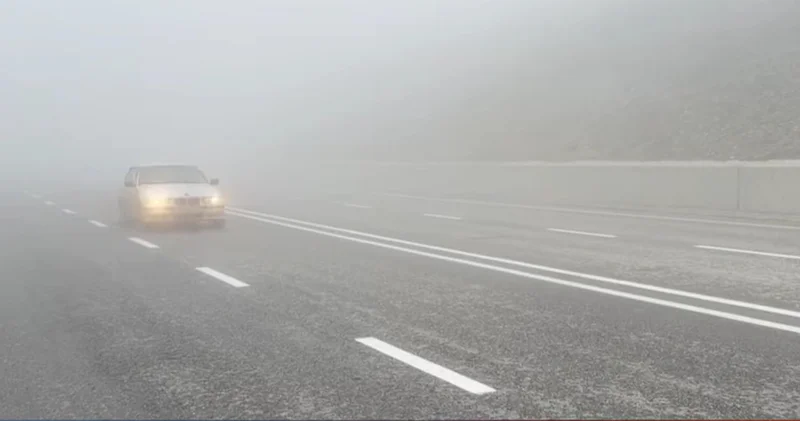 Qatı duman Muğanlı İsmayıllı yolunda sürücülərə çətinlik yaratdı VİDEO