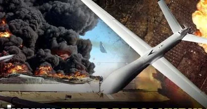 Volqoqradda neft bazası vurulub Güclü yanğın baş verib