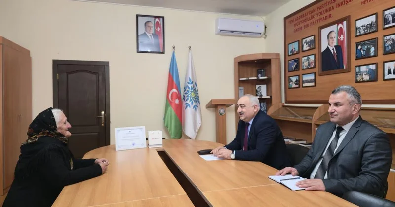 YAP Laçın rayon təşkilatının inzibati binasında partiya veteranlarının iştirakı ilə görüş keçirilib