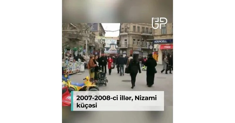 Знаменитая улица Низами в 2007 2008 годах ВИДЕО