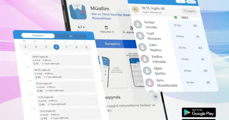 “Müəllim” mobil tətbiqindən necə istifadə OLUNUR?