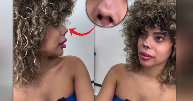 Türkiyədə plastik əməliyyat olunan qadın burnunun yarısını itirdi