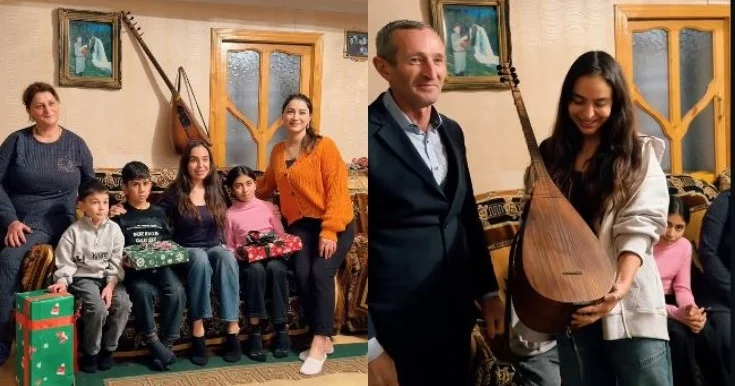 Leyla Əliyeva Şamaxıda iki ailənin qonağı oldu Video