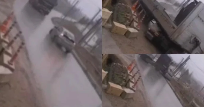 Sürüşkən yol, yüksək sürət və ağır nəticə: 2 nəfər öldü REAL VİDEO