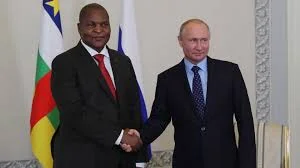 Putin Moskvada Mərkəzi Afrika Respublikasının prezidenti ilə görüşüb