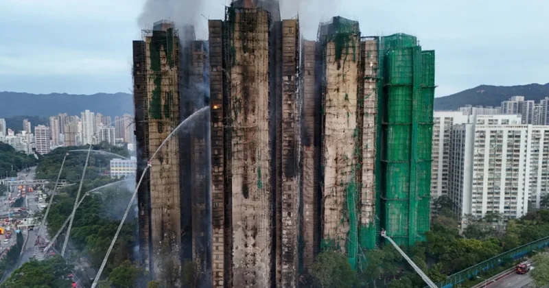 Polis: Honkonqda baş verən yanğın zamanı 168 nəfər ölüb