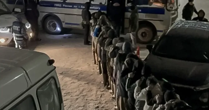 Rusiyada polis reydi: 81 miqrant saxlanıldı