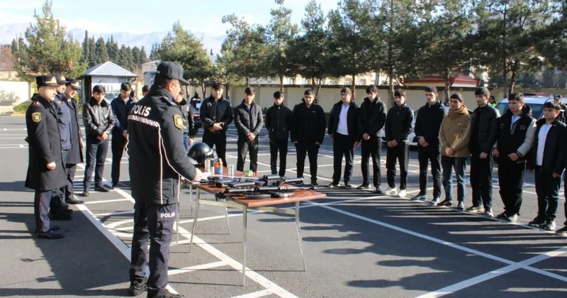 Gələcəyin polis zabitləri ilə görüş keçirildi FOTOLAR