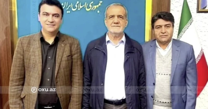 Dostlarının Pezeşkianla fotosunu göstərib Azərbaycana qayıda bilibmiş Fotolar