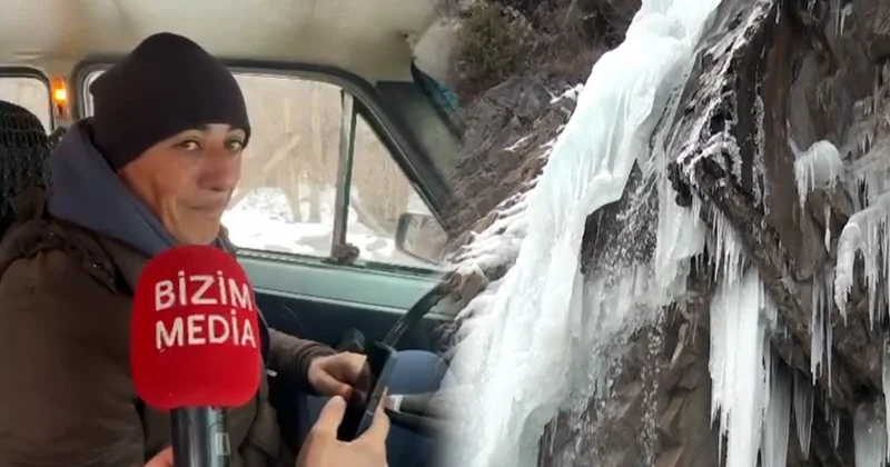 Valehedici gözəlliyə aparan təhlükəli YOLLAR Donmuş Ramramay şəlaləsindən VİDEOREPORTAJ