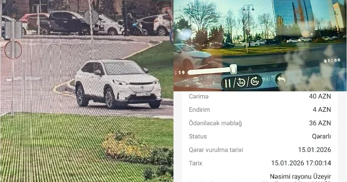 Bu ərazidə kameralar nişanı görməyən sürücüləri cərimələyir ŞİKAYƏT VİDEO