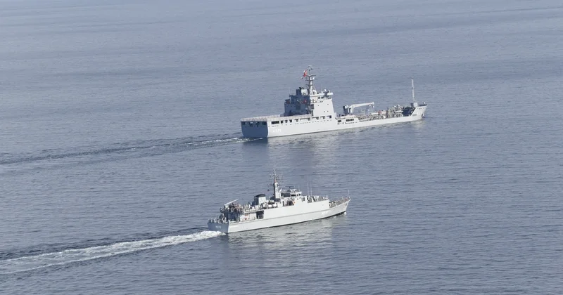 Qara dənizdə mina təhlükəsinə qarşı birgə hərbi təlim keçirilib FOTO