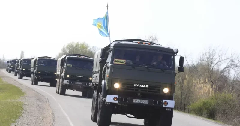 Колонны военной техники в городах Казахстана Что говорят в Минобороны?