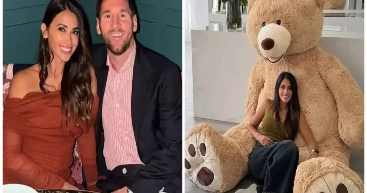 Messi həyat yoldaşına nəhəng oyuncaq ayı hədiyyə etdi: 14 fevralı belə keçirdilər