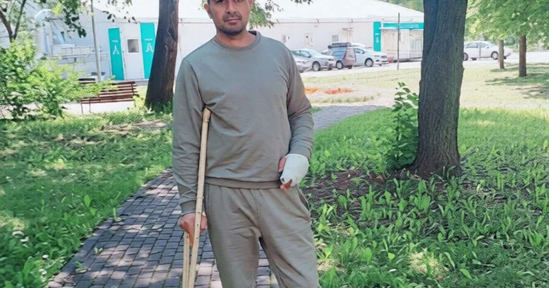 Əlil arabasında cəbhəyə Rusiya Müdafiə Nazirliyi ağır yaralı azərbaycanlını tərxis etmir FOTO