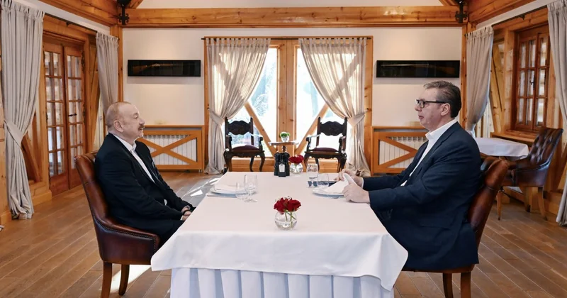 Azərbaycan və Serbiya prezidentləri qeyri rəsmi səhər yeməyində FOTO